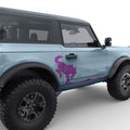 BUCKING SIDE GRAPHIC DOOR DECAL FITS 2023 FORD BRONCO 2 DOOR