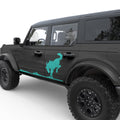 BUCKING SIDE GRAPHIC DOOR DECAL FITS 2021+ FORD BRONCO 4 DOOR