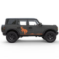BUCKING SIDE GRAPHIC SIDE GRAPHIC DECAL FITS 2025 FORD BRONCO 4 DOOR