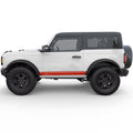 BUCKING BRONCO STRIPE ROCKER PANEL SIDE GRAPHIC DECAL FITS 2021+ FORD BRONCO 2 DOOR
