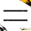 BUCKING BRONCO STRIPE ROCKER PANEL SIDE GRAPHIC DRIVER & PASSENGER DECALS