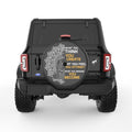 BUDDHA QUOTE BLACK CARBON FIBER TIRE COVER