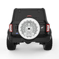 BUDDHA WHITE TIRE COVER