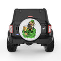 BULLDOG ST PATRICKS DAY PEARL  WHITE CARBON FIBER TIRE COVER