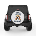 BUSY DOING NOTHING PEARL  WHITE CARBON FIBER TIRE COVER