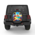 CALIFORNIA PEARL  WHITE CARBON FIBER TIRE COVER