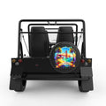 CALIFORNIA BLACK CARBON FIBER TIRE COVER FOR MOKE
