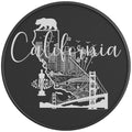 CALIFORNIA COMPILATION PEARL  WHITE CARBON FIBER TIRE COVER