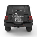CALIFORNIA COMPILATION PEARL  WHITE CARBON FIBER TIRE COVER