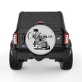 CALIFORNIA COMPILATION SILVER CARBON FIBER TIRE COVER