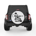 CALIFORNIA COMPILATION PEARL  WHITE CARBON FIBER TIRE COVER