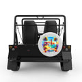 CALIFORNIA WHITE CARBON FIBER TIRE COVER FOR MOKE