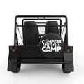 CAMPERS GONNA CAMP BLACK CARBON FIBER TIRE COVER FOR MOKE