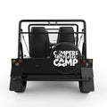 CAMPERS GONNA CAMP BLACK TIRE COVER FOR MOKE