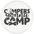 CAMPERS GONNA CAMP PEARL  WHITE CARBON FIBER TIRE COVER