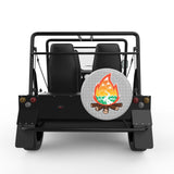 CAMPFIRE SILVER CARBON FIBER TIRE COVER FOR MOKE
