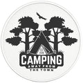 CAMPING AWAY FROM THE TOWN PEARL  WHITE CARBON FIBER TIRE COVER