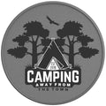 CAMPING AWAY FROM THE TOWN SILVER CARBON FIBER TIRE COVER