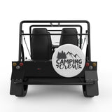 CAMPING CREW WHITE CARBON FIBER TIRE COVER FOR MOKE