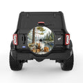 CAMPING FISHING RODS BLACK CARBON FIBER TIRE COVER