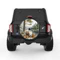 CAMPING FISHING RODS BLACK TIRE COVER