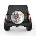 CAMPING LAKE VIEW PEARL  WHITE CARBON FIBER TIRE COVER