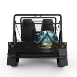 CAMPING LANTERN BLACK CARBON FIBER TIRE COVER FOR MOKE