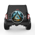 CAMPING LANTERN SILVER CARBON FIBER TIRE COVER