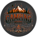 CAMPING MODE BLACK CARBON FIBER TIRE COVER