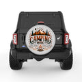 CAMPING MODE SILVER CARBON FIBER TIRE COVER
