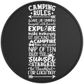 CAMPING RULES BLACK TIRE COVER