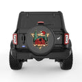 CAMPING SCENERY BLACK CARBON FIBER TIRE COVER