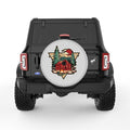 CAMPING SCENERY SILVER CARBON FIBER TIRE COVER