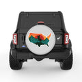 CAMPING USA SILVER CARBON FIBER TIRE COVER