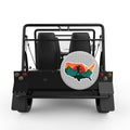 CAMPING USA SILVER CARBON FIBER TIRE COVER FOR MOKE