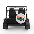 CAMPING USA WHITE CARBON FIBER TIRE COVER FOR MOKE