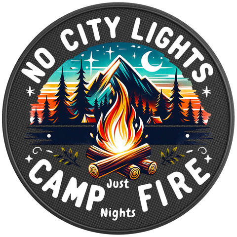 CAMP FIRE NIGHTS PEARL  WHITE CARBON FIBER TIRE COVER