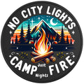 CAMP FIRE NIGHTS BLACK TIRE COVER