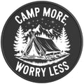 CAMP MORE WORRY LESS PEARL  WHITE CARBON FIBER TIRE COVER