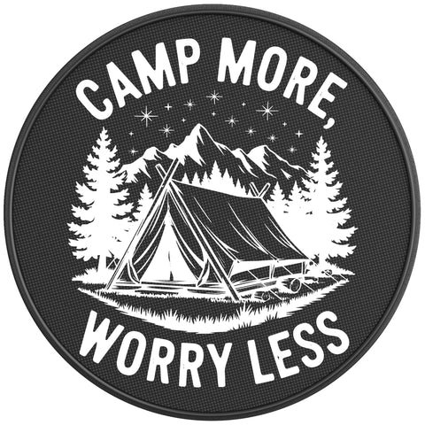 CAMP MORE WORRY LESS BLACK CARBON FIBER TIRE COVER