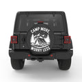 CAMP MORE WORRY LESS PEARL  WHITE CARBON FIBER TIRE COVER
