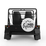 CAMP SQUAD WHITE TIRE COVER FOR MOKE