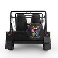 CANCER SUCKS IN EVERY COLOR BLACK CARBON FIBER TIRE COVER FOR MOKE