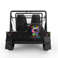 CANCER SUCKS IN EVERY COLOR BLACK TIRE COVER FOR MOKE