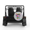 CANCER SUCKS IN EVERY COLOR SILVER CARBON FIBER TIRE COVER FOR MOKE