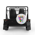 CANCER SUCKS IN EVERY COLOR WHITE TIRE COVER FOR MOKE