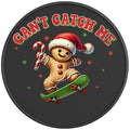 CANT CATCH ME BLACK CARBON FIBER TIRE COVER