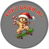 CANT CATCH ME SILVER CARBON FIBER TIRE COVER