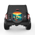 CATCHING PEACE BLACK CARBON FIBER TIRE COVER