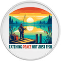 CATCHING PEACE WHITE TIRE COVER